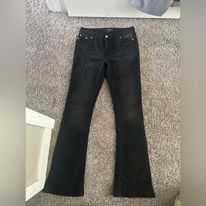 Harper Black Straight-Leg Jeans